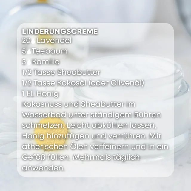 Bio kamille Ätherisches Öl rezept