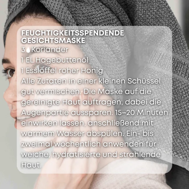 Bio koriandersamen Ätherisches Öl rezept