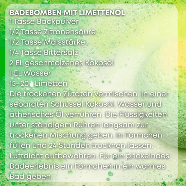 Bio limette Ätherisches Öl rezept