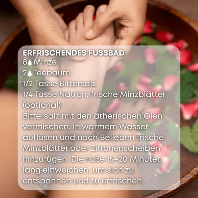 Bio minze Ätherisches Öl rezept