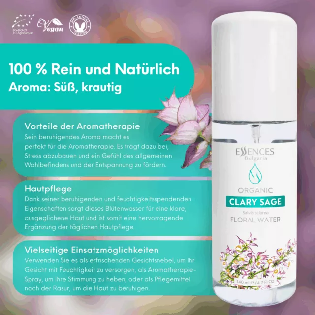 (german) en clary sage floral water infographic 1