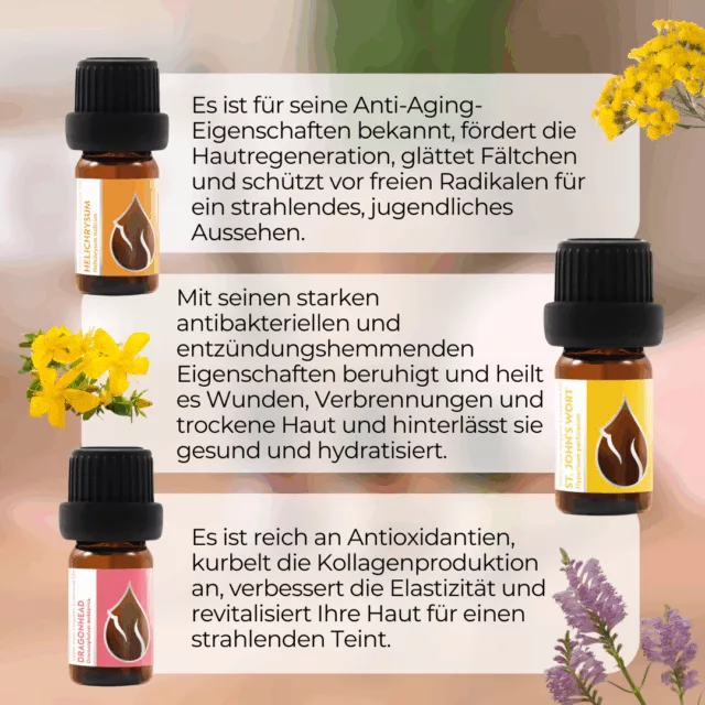 (german) en glowing skin set infographic