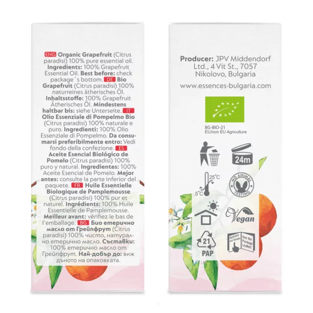 БИО Етерично масло Грейпфрут 8