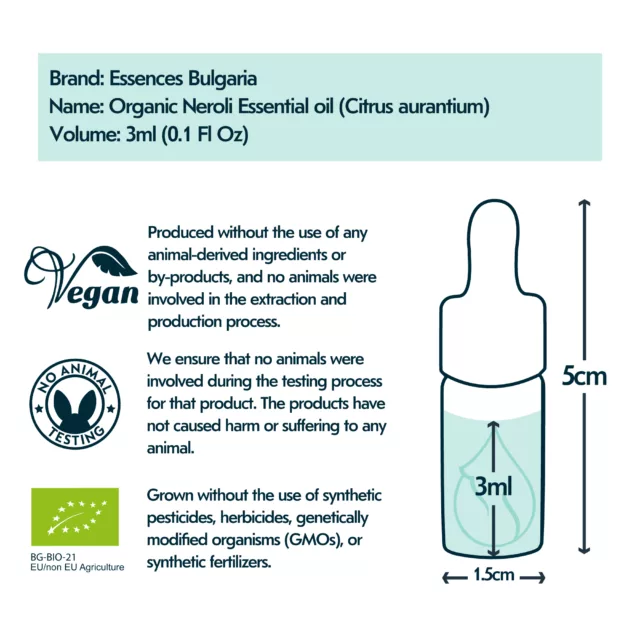 Neroli bottle size and volume graphic 3ml new