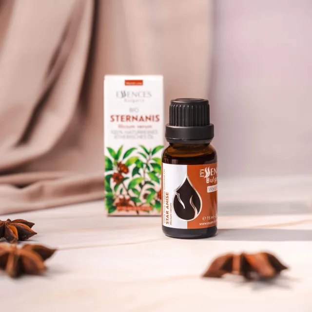 Star anise essential oil with box essences bulgaria de
